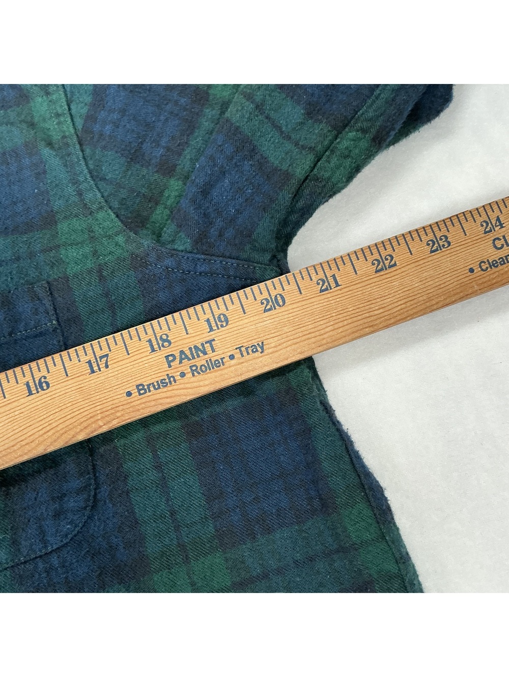 L.L.Bean Flannel Women Medium Blackwatch Plaid Relaxed Fit Button Up 100% Cotton - Picture 7 of 7